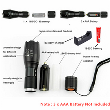 Load image into Gallery viewer, LED Rechargeable Flashlight Abay XML T6
